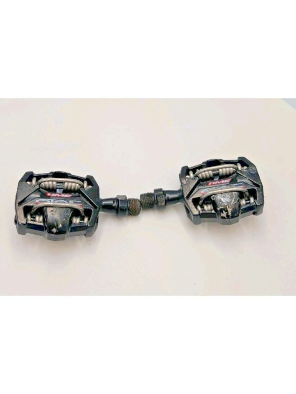 Time ATAC Alium MTB Gravel Hybrid Bicycle Bike Pedals Black & Red No Cleats
